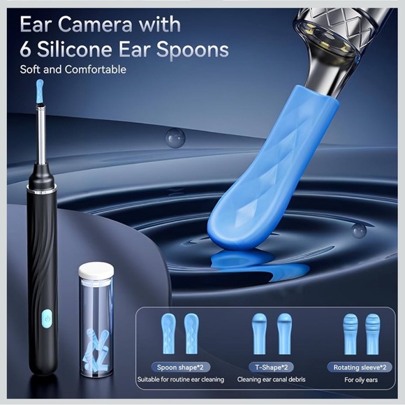 NWT Wireless Ear Cleaning tool with Camera - Black - Picture 5 of 7